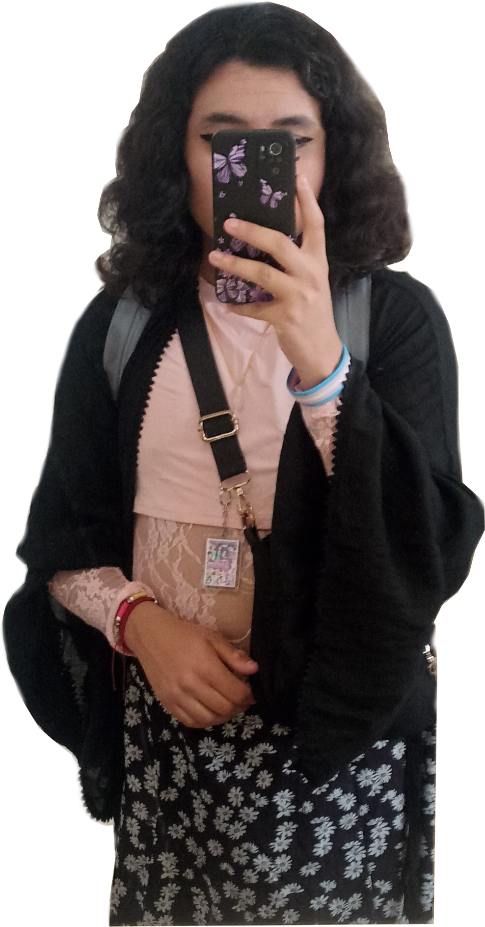 Selfie de espejo que me tomé en mis prácticas.